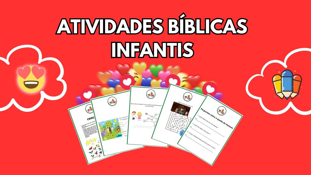 Atividades bíblicas infantis para imprimir