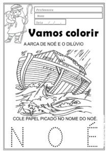 Vamos colorir atividade bíblica