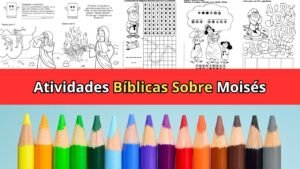 Atividades Bíblicas para imprimir Sobre Moisés