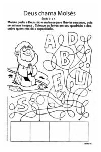 Coloque as letras em seu quadrado