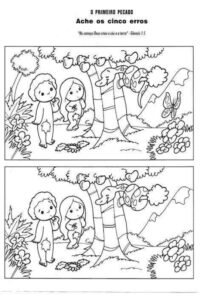 Colorir de Adão e Eva 2