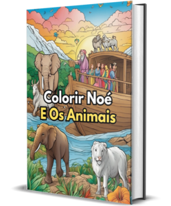 Noé e os Animais da Arca para imprimir e colorir Download