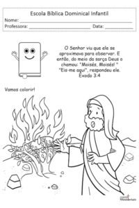 Vamos colorir Moisés