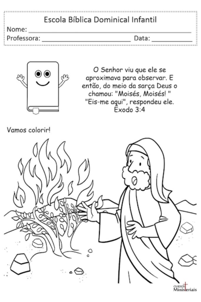 Vamos colorir Moisés